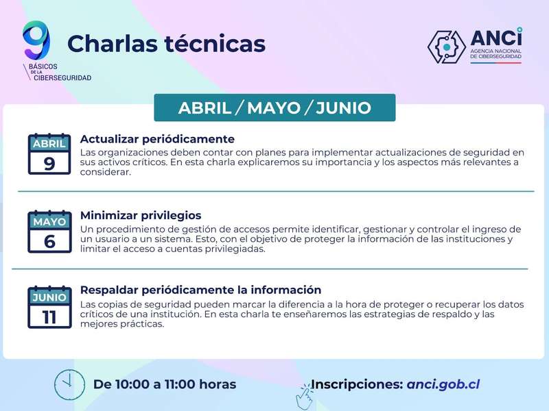 Nuevo ciclo: charlas técnicas de ciberseguridad
