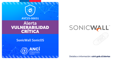 Imagen de la noticia: SonicWall SonicOS - Vulnerabilidad Crítica (CSIRT Chile Alertas API)