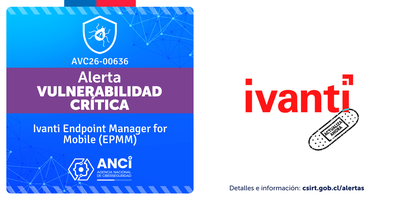 Imagen de la noticia: Alerta - Vulnerabilidad Crítica (CSIRT Chile Alertas API)