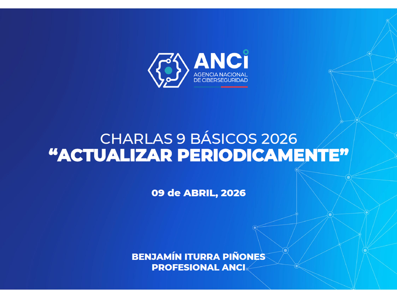 Charla 9 Básicos: Actualizar periódicamente