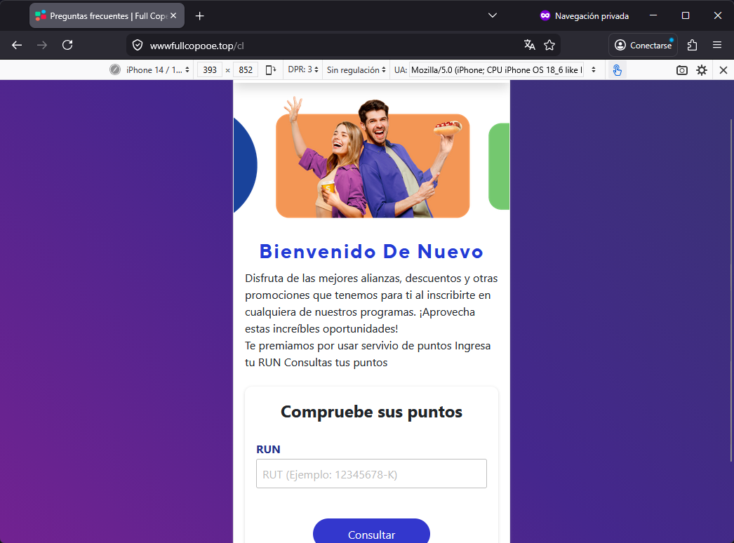 Imagen de la noticia: Puntos Copec - Campaña Fraudulenta (CSIRT Chile Alertas API)