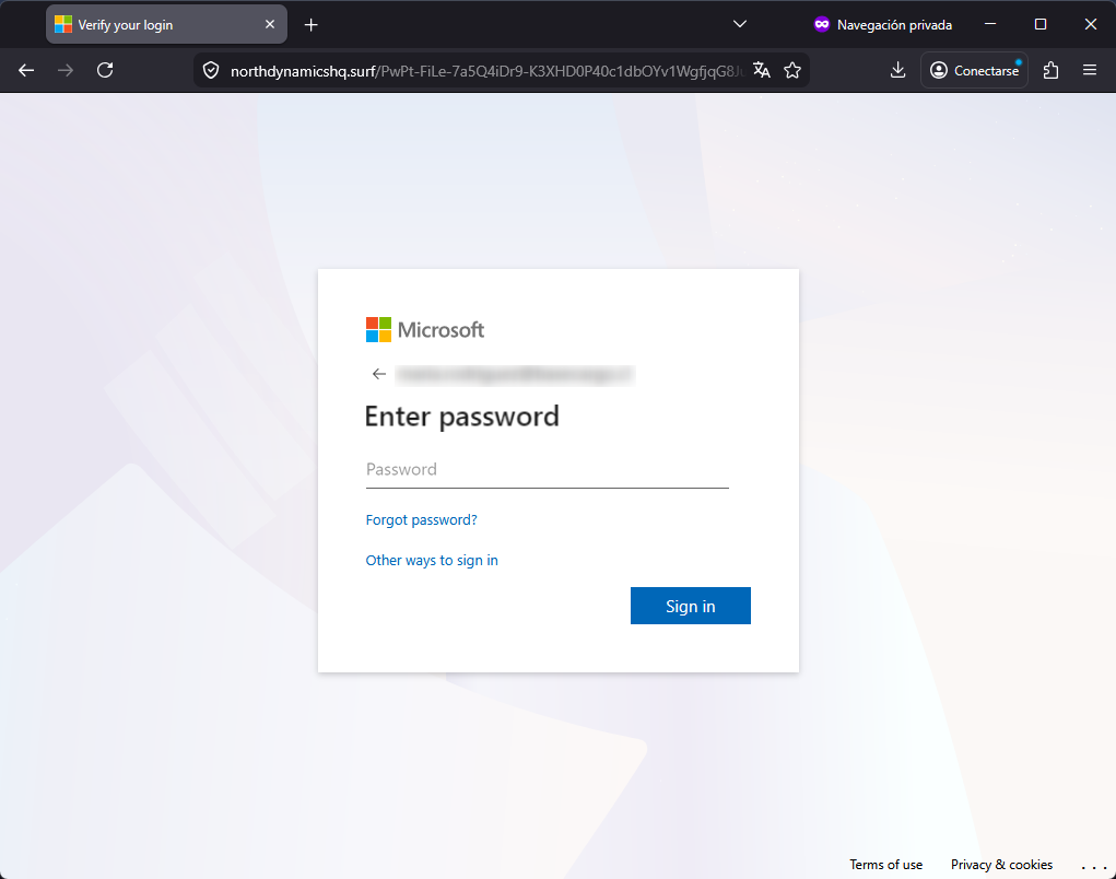 Imagen de la noticia: Microsoft Outlook: phishing (CSIRT Chile Alertas API)