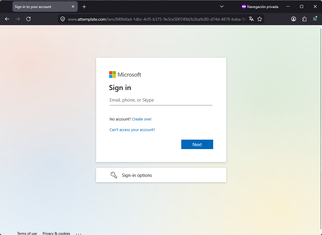Imagen de la noticia: Microsoft - Campaña Fraudulenta (CSIRT Chile Alertas API)