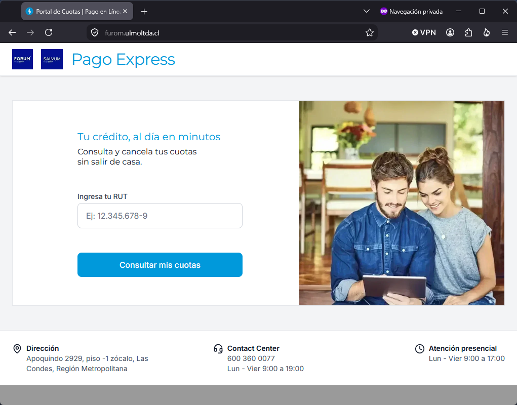 Imagen de la noticia: Forum - Campaña Fraudulenta (CSIRT Chile Alertas API)
