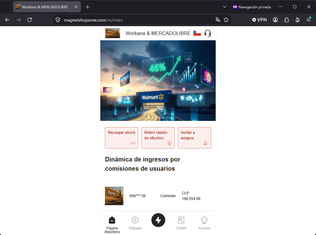 Imagen de la noticia: Walmart - Campaña Fraudulenta (CSIRT Chile Alertas API)