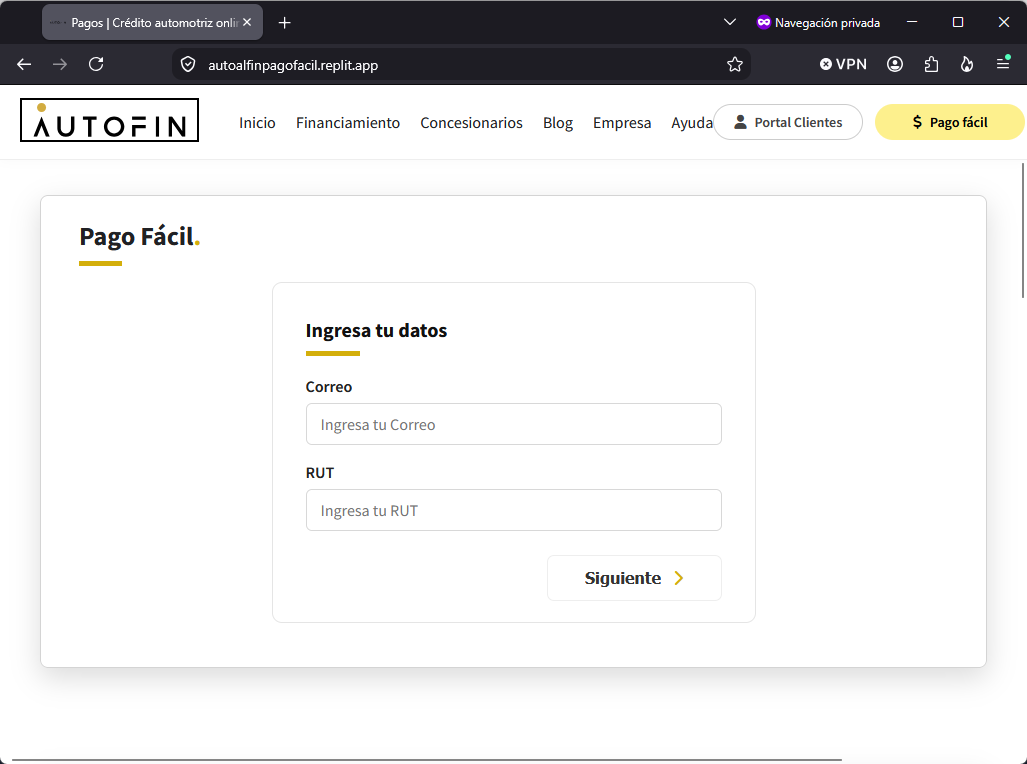 Imagen de la noticia: Autofin - Campaña Fraudulenta (CSIRT Chile Alertas API)