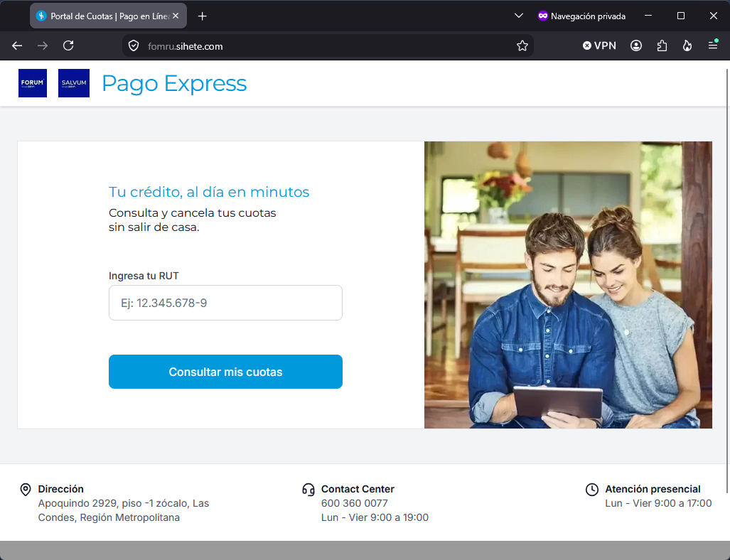 Imagen de la noticia: Forum - Campaña Fraudulenta (CSIRT Chile Alertas API)