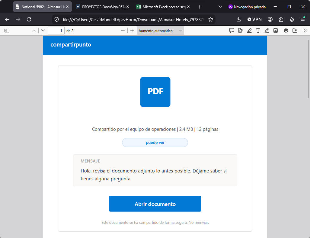 Imagen de la noticia: Microsoft - Campaña Fraudulenta (CSIRT Chile Alertas API)