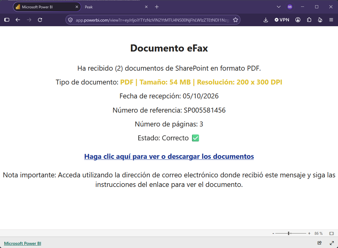 Imagen de la noticia: Microsoft - Campaña Fraudulenta (CSIRT Chile Alertas API)