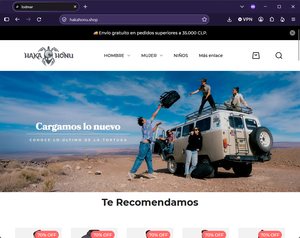 Imagen de la noticia: Haka Honu - Campaña Fraudulenta (CSIRT Chile Alertas API)