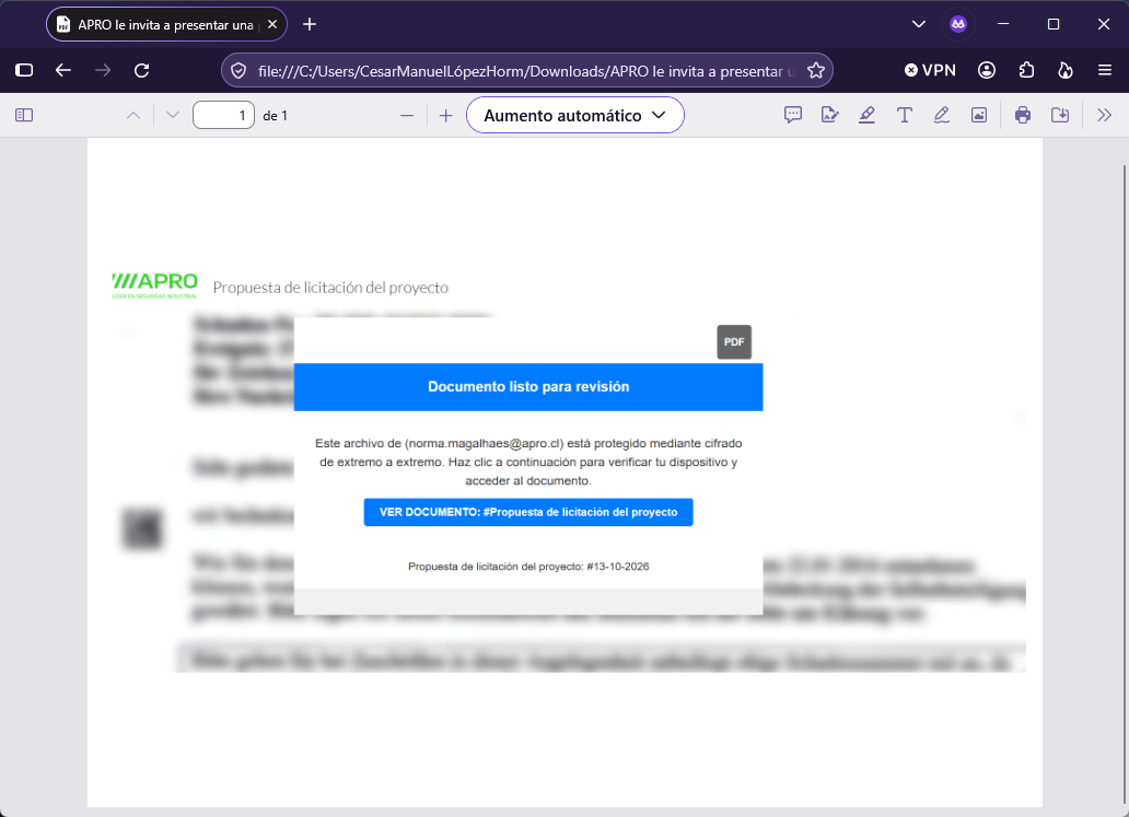 Imagen de la noticia: Microsoft - Campaña Fraudulenta (CSIRT Chile Alertas API)